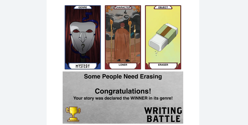 I Won Writing Battle!